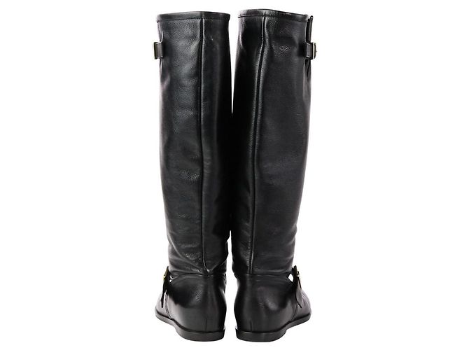 Autre Marque Botas largas de cuero Brenta Negro - vista 4