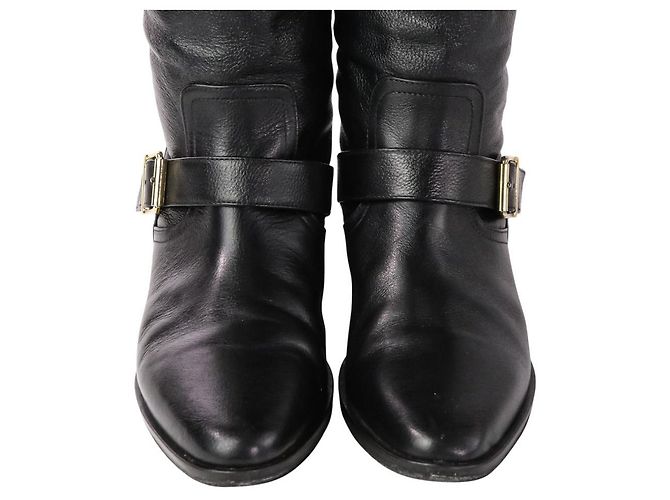 Autre Marque Botas largas de cuero Brenta Negro - vista 6