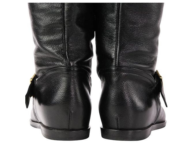 Autre Marque Botas largas de cuero Brenta Negro - vista 7