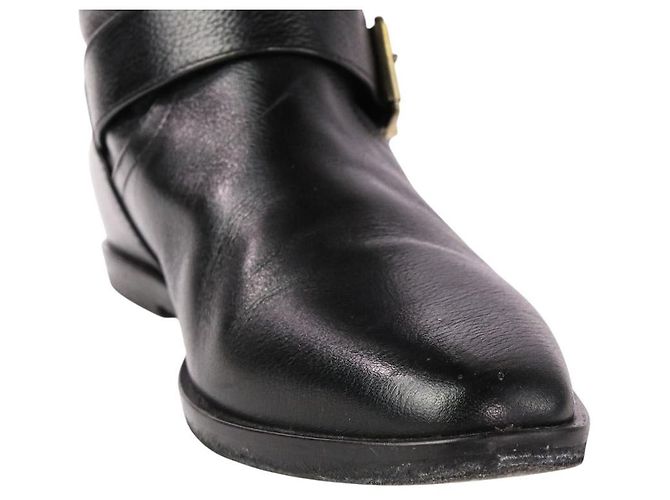 Autre Marque Botas largas de cuero Brenta Negro - vista 8