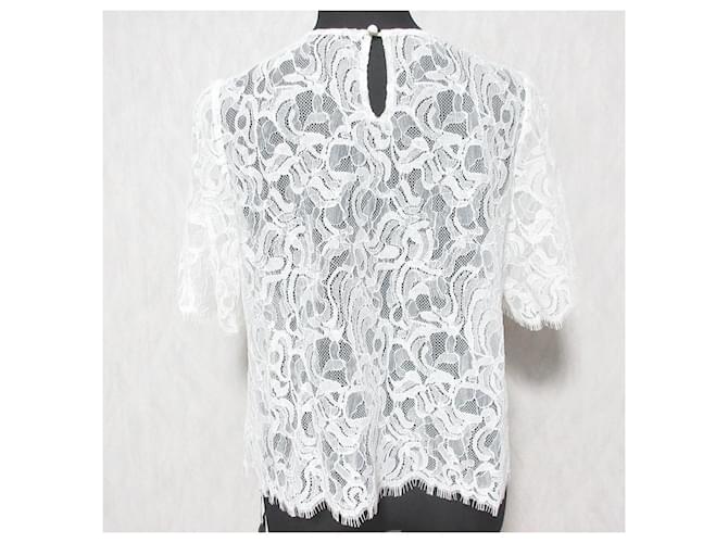 Autre Marque GRACE CONTINENTAL Code Lace Strickpullover Weiß - Ansicht 2