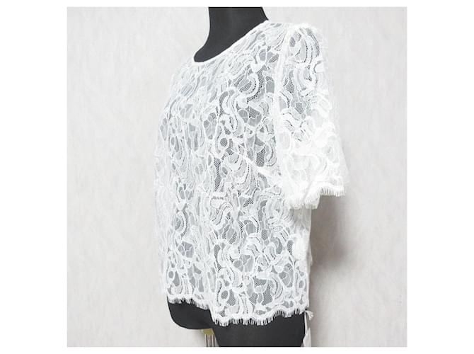 Autre Marque GRACE CONTINENTAL Code Lace Strickpullover Weiß - Ansicht 3