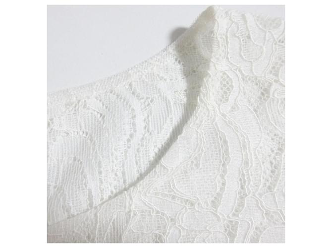 Autre Marque GRACE CONTINENTAL Code Lace Strickpullover Weiß - Ansicht 8