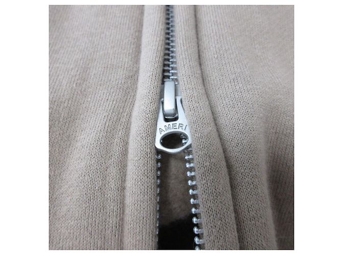 Autre Marque Americana AP STUDIO Exklusiver Sweat Long Hoodie Mantel Braun Kamel - Ansicht 5