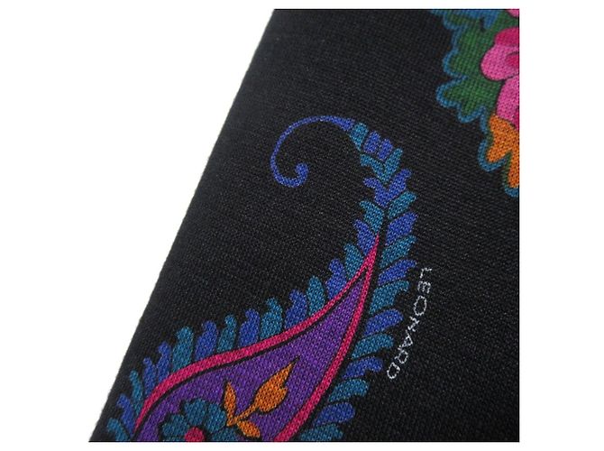 Autre Marque Chaqueta LEONARD de seda sin cuello Negro Multicolor - vista 10