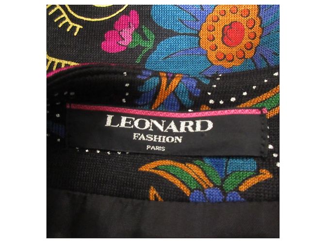 Autre Marque Chaqueta LEONARD de seda sin cuello Negro Multicolor - vista 11