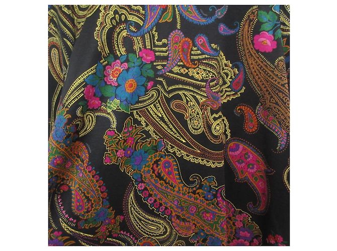 Autre Marque Chaqueta LEONARD de seda sin cuello Negro Multicolor - vista 9