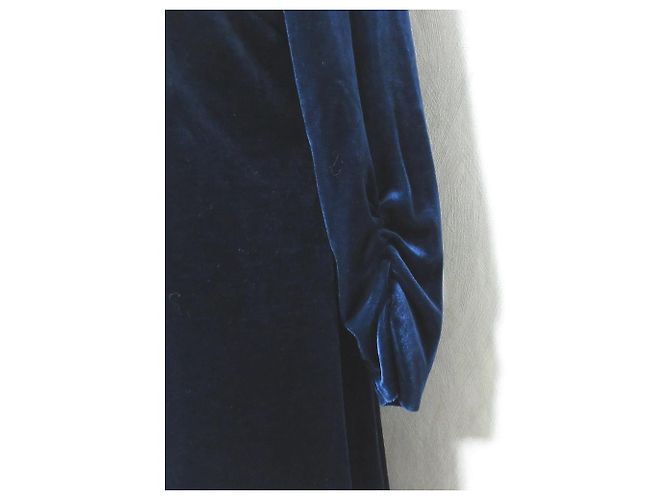 Autre Marque ELISA Samtkleid Blau - Ansicht 5