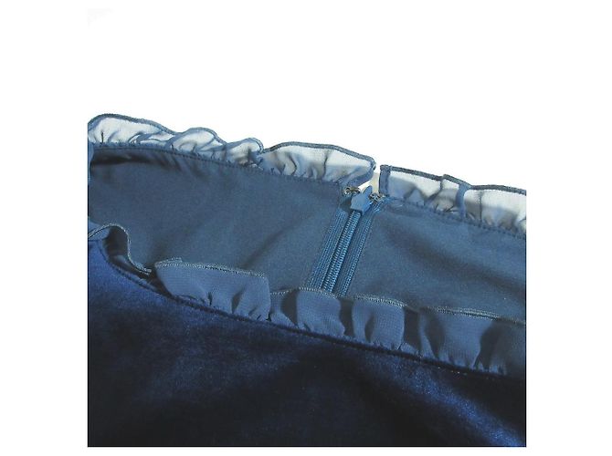 Autre Marque ELISA Samtkleid Blau - Ansicht 6