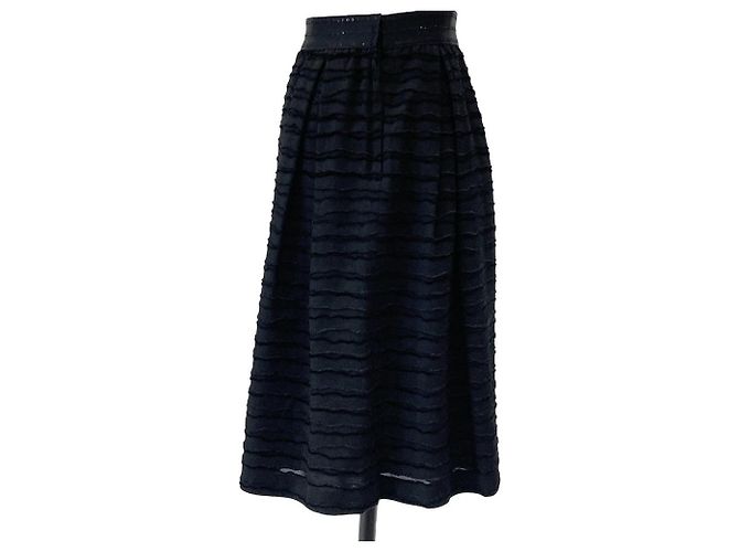 Autre Marque Falda evasé COTOO Flocky Border Negro - vista 2