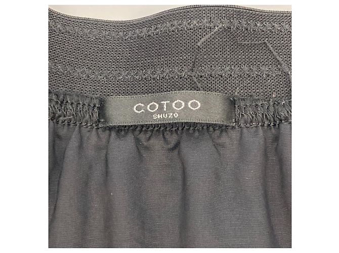 Autre Marque Falda evasé COTOO Flocky Border Negro - vista 7