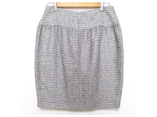 Timeless Minifalda de tweed Chanel Coco Mark Falda de lana Multicolor - vista 2
