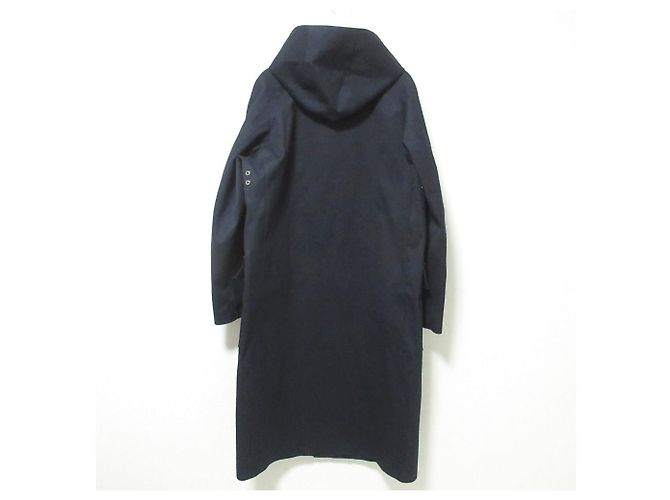 Autre Marque Cappotto con cappuccio in gomma Mackintosh Blu Blu navy - vista 2