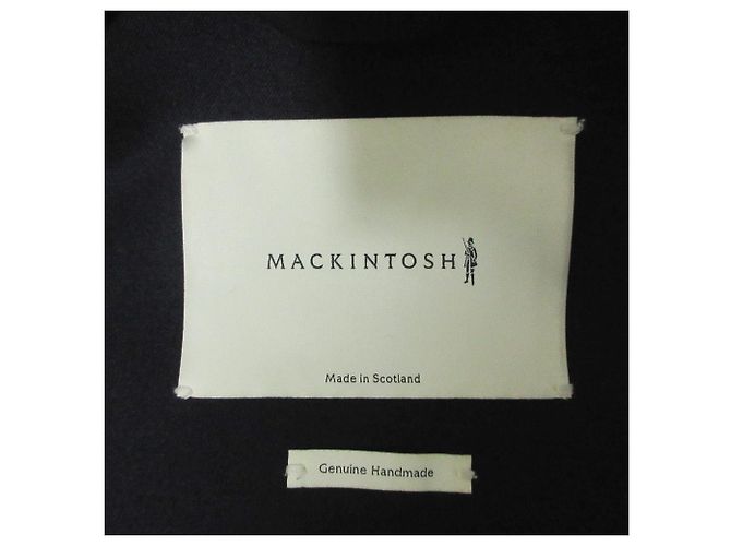 Autre Marque Cappotto con cappuccio in gomma Mackintosh Blu Blu navy - vista 3