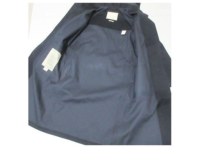 Autre Marque Cappotto con cappuccio in gomma Mackintosh Blu Blu navy - vista 8