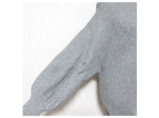 Autre Marque ELENDEEK Half Zip High Neck Knit Pullover Brown - view 4