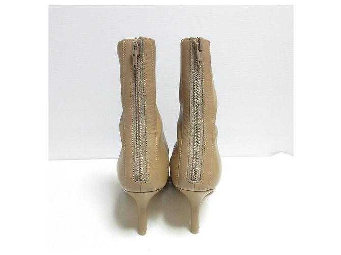 Autre Marque PIPPICHIC Pointed Toe Short Boots Beige - view 4