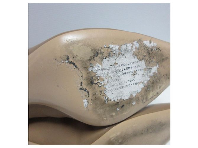 Autre Marque PIPPICHIC Pointed Toe Short Boots Beige - view 6