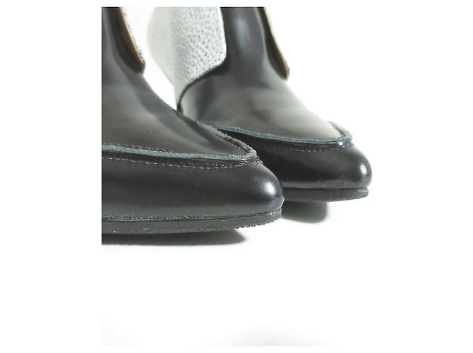 Autre Marque 3.1 Phillip Lim Pointed Toe Bicolor Booties Black White - view 4