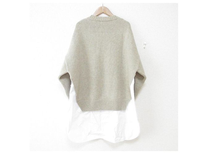 Stella Mc Cartney Camicia a maniche lunghe Stella McCartney Docking Long Knit Sweater Bianco Beige - vista 2