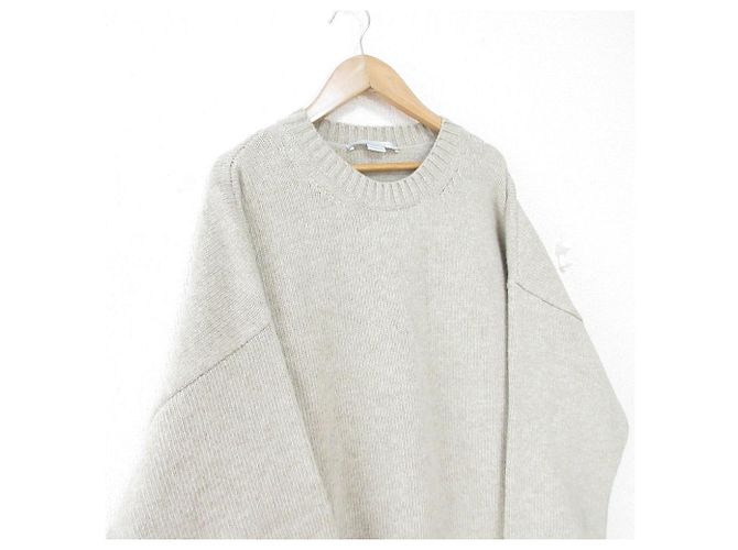 Stella Mc Cartney Camicia a maniche lunghe Stella McCartney Docking Long Knit Sweater Bianco Beige - vista 3