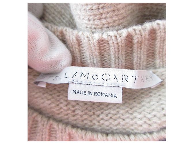 Stella Mc Cartney Camicia a maniche lunghe Stella McCartney Docking Long Knit Sweater Bianco Beige - vista 5