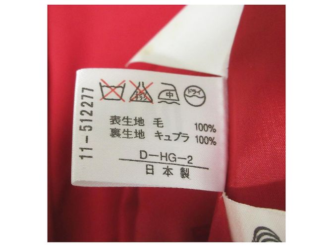 Autre Marque DAKS Doppelreihige Taillierte Jacke Rot - Ansicht 11