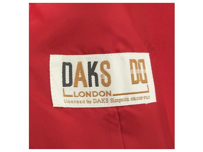 Autre Marque DAKS Doppelreihige Taillierte Jacke Rot - Ansicht 3