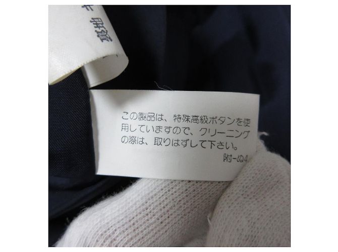 Doppeljacke aus Wolle von Yves Saint Laurent Blau Marineblau - Ansicht 10