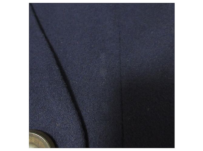 Doppeljacke aus Wolle von Yves Saint Laurent Blau Marineblau - Ansicht 11