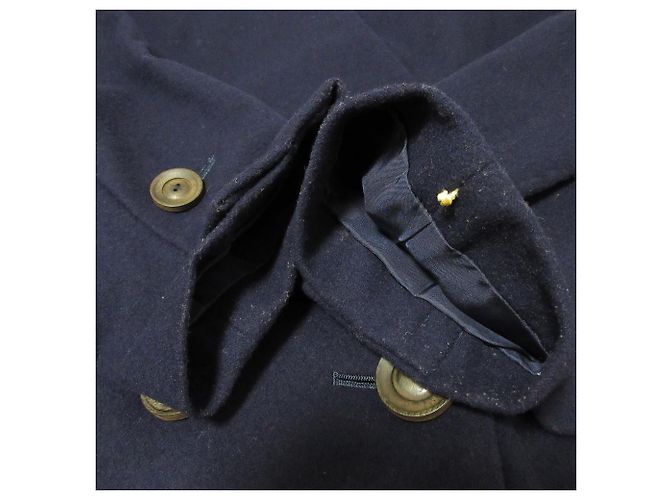 Doppeljacke aus Wolle von Yves Saint Laurent Blau Marineblau - Ansicht 15