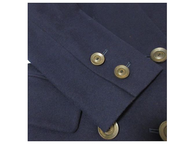 Doppeljacke aus Wolle von Yves Saint Laurent Blau Marineblau - Ansicht 6