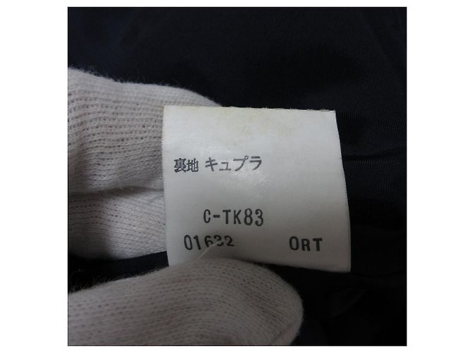 Doppeljacke aus Wolle von Yves Saint Laurent Blau Marineblau - Ansicht 9