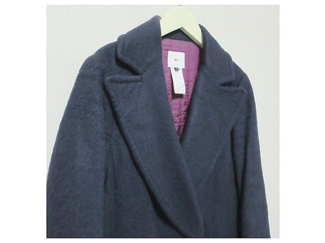 Autre Marque Sov. DOUBLE STANDARD CLOTHING Abrigo largo de alpaca Azul Azul marino - vista 3
