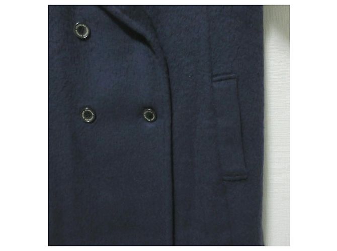 Autre Marque Sov. DOUBLE STANDARD CLOTHING Abrigo largo de alpaca Azul Azul marino - vista 5