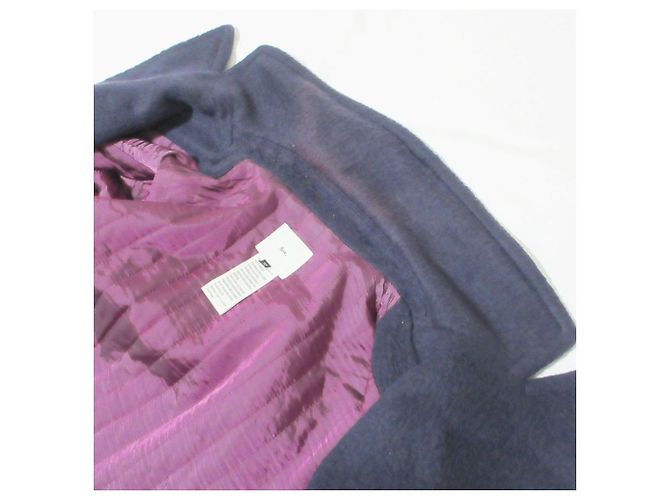 Autre Marque Sov. DOUBLE STANDARD CLOTHING Abrigo largo de alpaca Azul Azul marino - vista 7
