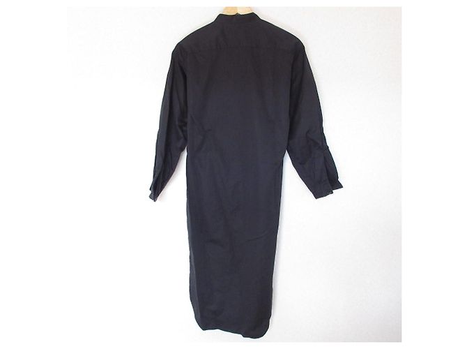 Autre Marque Abito camicia con collo alla coreana PLAIN PEOPLE Nero - vista 2