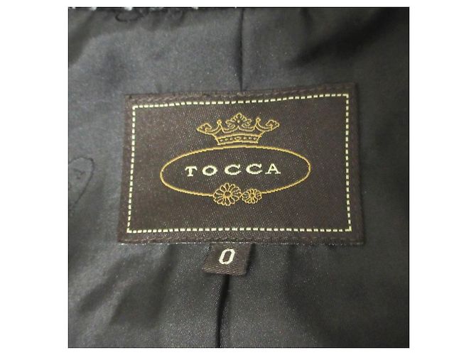 Autre Marque Abrigo de tweed con lazo en la espalda TOCCA Negro - vista 3