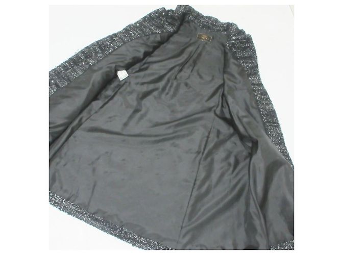 Autre Marque Abrigo de tweed con lazo en la espalda TOCCA Negro - vista 8