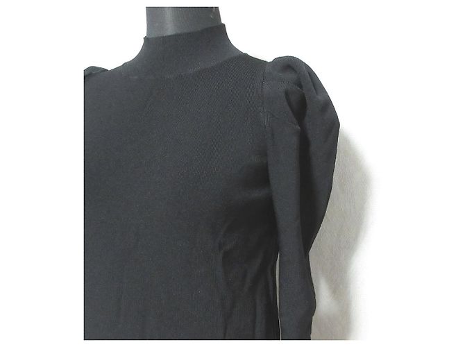 Autre Marque Tiara Strickpullover mit Volumen Schwarz - Ansicht 4