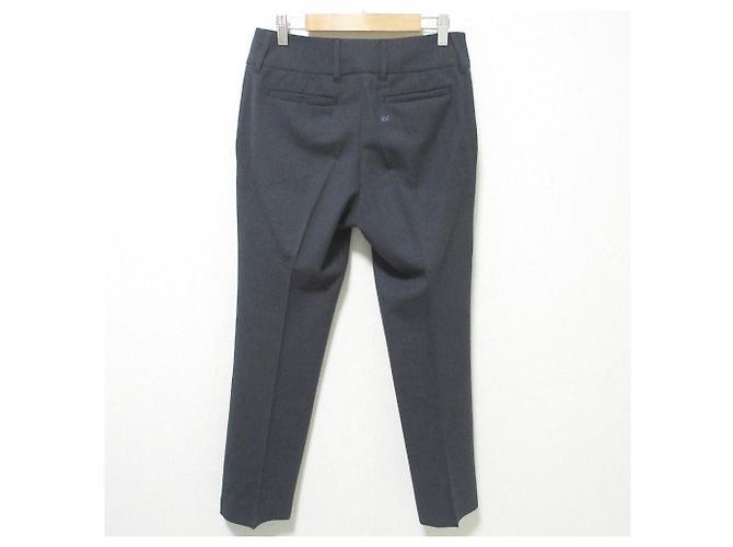 Autre Marque Umii908 45R Check Stretch Tapered Pants Braun Anthrazitgrau - Ansicht 2