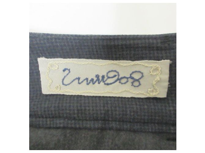 Autre Marque Umii908 45R Check Stretch Tapered Pants Braun Anthrazitgrau - Ansicht 3
