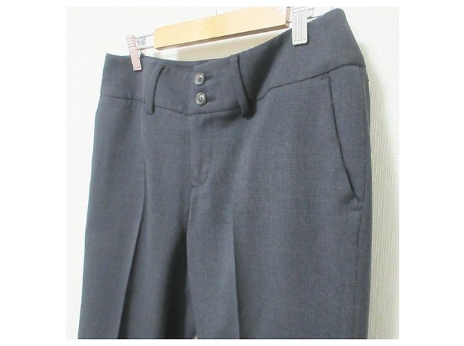 Autre Marque Umii908 45R Check Stretch Tapered Pants Braun Anthrazitgrau - Ansicht 4