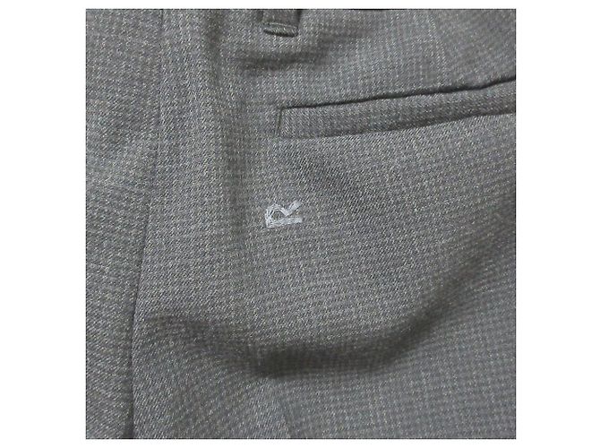 Autre Marque Umii908 45R Check Stretch Tapered Pants Braun Anthrazitgrau - Ansicht 5