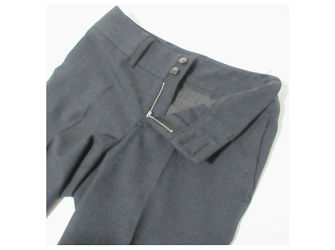 Autre Marque Umii908 45R Check Stretch Tapered Pants Braun Anthrazitgrau - Ansicht 6