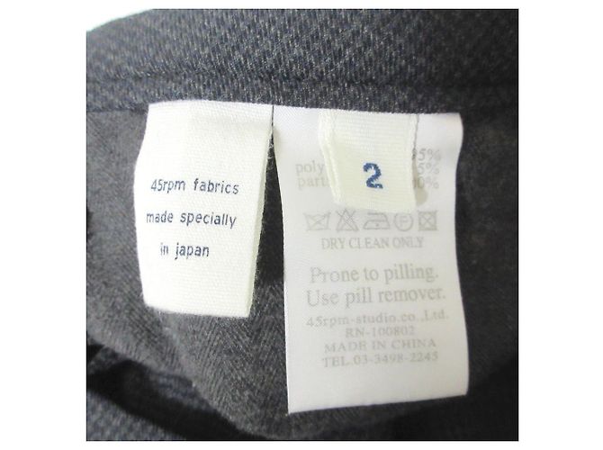 Autre Marque Umii908 45R Check Stretch Tapered Pants Braun Anthrazitgrau - Ansicht 7