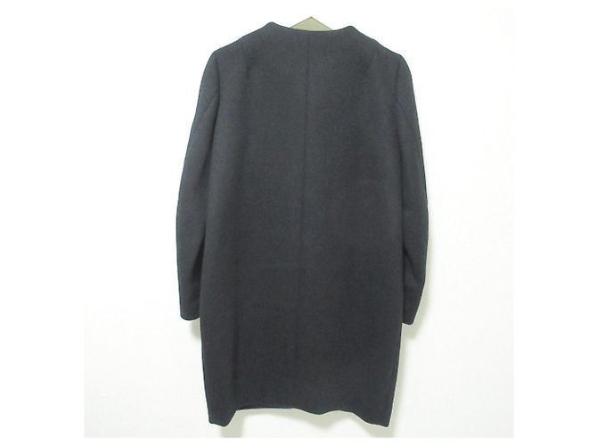 Autre Marque Abrigo de longitud media sin cuello Deuxieme Classe Negro - vista 2