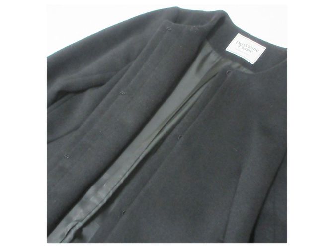 Autre Marque Abrigo de longitud media sin cuello Deuxieme Classe Negro - vista 5