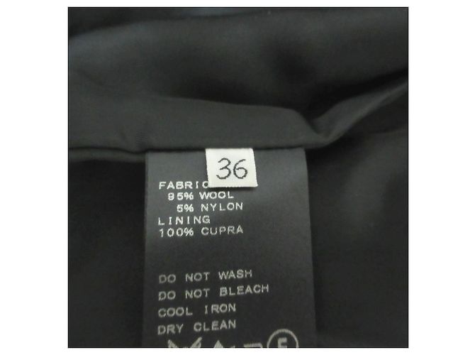 Autre Marque Abrigo de longitud media sin cuello Deuxieme Classe Negro - vista 7