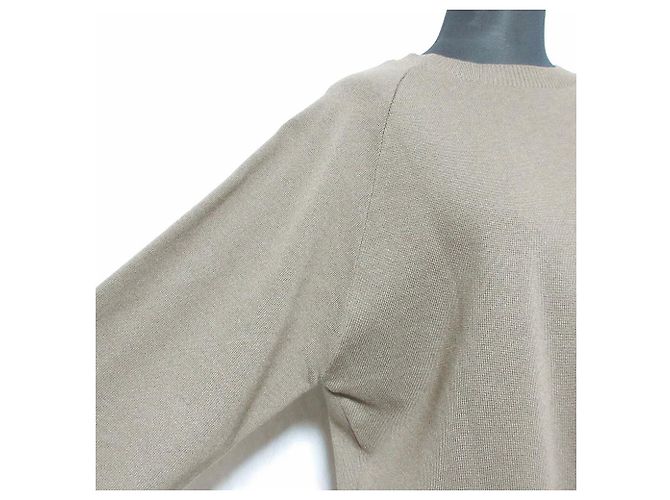 Autre Marque Liesse 2WAY Strickpullover Cardigan aus Milano-Rippstrick Braun - Ansicht 3